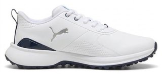 Puma Fusion Grip 6 Evo mens golf shoes, white/silver