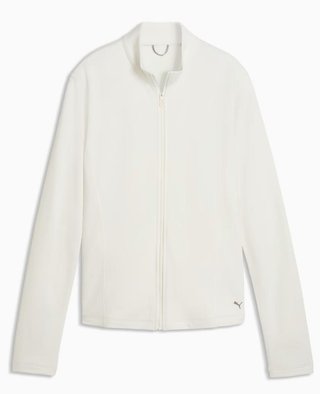 Puma Pure Textured Full-Zip women's jacket, warm white