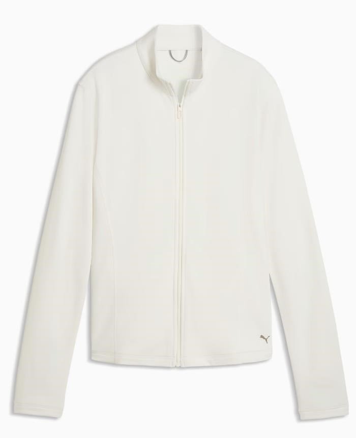 Puma Pure Textured Full-Zip women's jacket, warm white