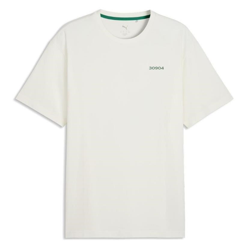 Puma 30904 men's polo, warm white/green