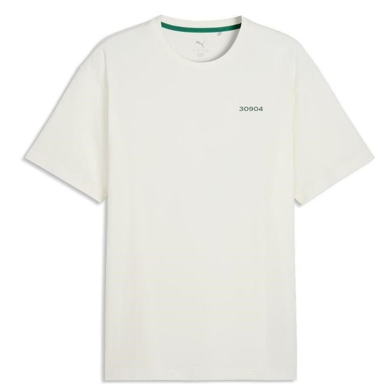 Puma 30904 men's polo, warm white/green