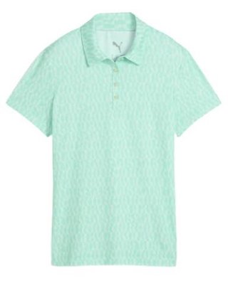 Puma Cloudspun Wavey women's polo, mint jelly