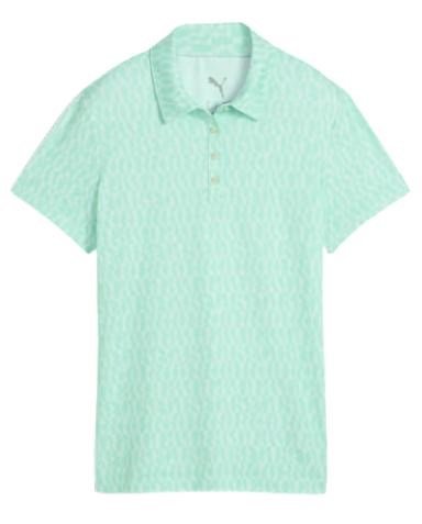 Puma Cloudspun Wavey women's polo, mint jelly