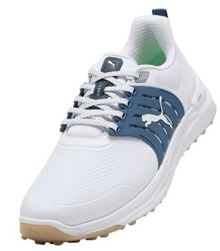 Puma IGNITE Elevate 2 mens golf shoes, white/blue