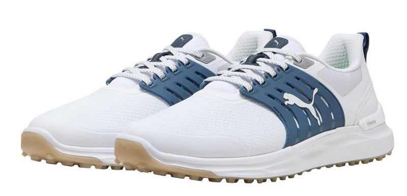 Puma IGNITE Elevate 2 mens golf shoes, white/blue