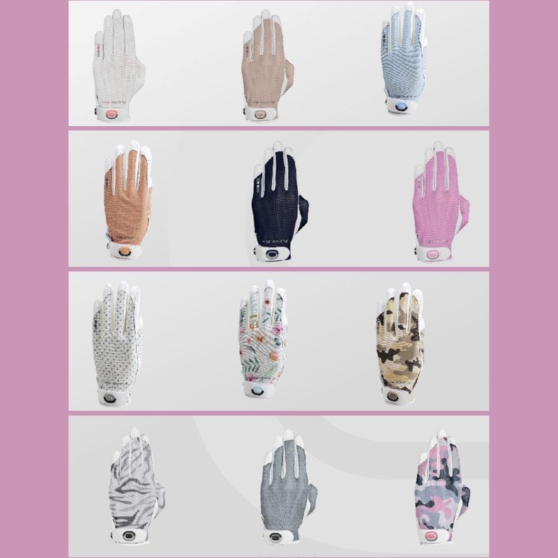 Zoom Sun Style Powernet women's glove, white/flower