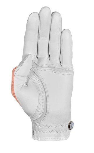 Zoom Zoom Sun Style Powernet ladies golf glove, white/orange
