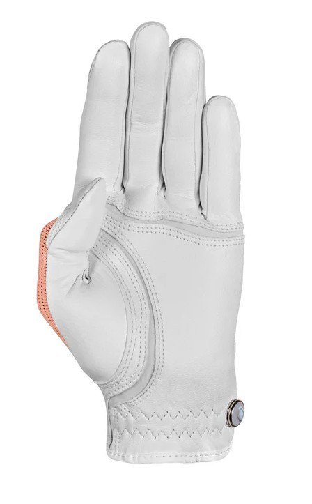 Zoom Zoom Sun Style Powernet ladies golf glove, white/orange