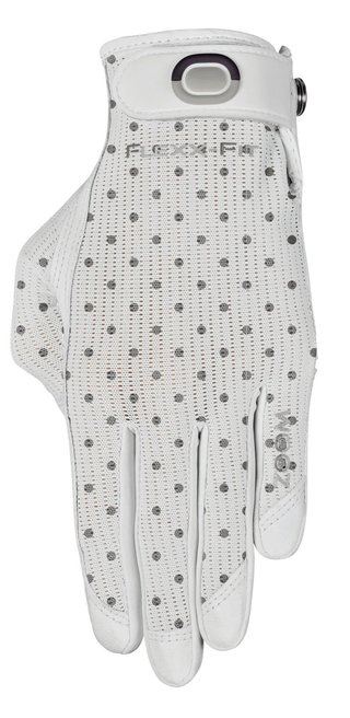 Zoom Sun Style Powernet women's glove, white/polka dot