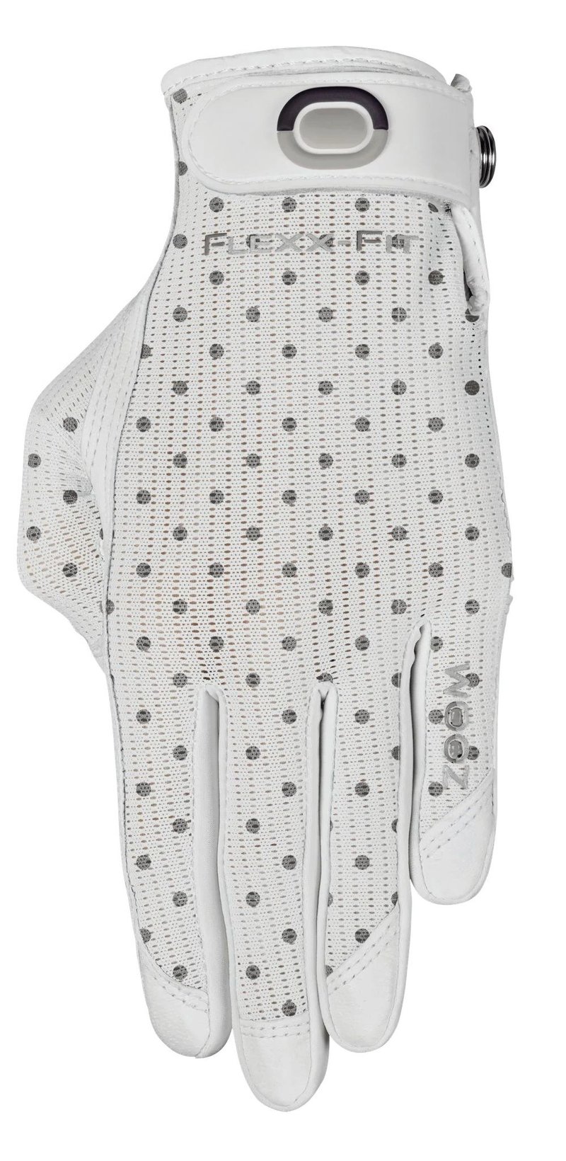 Zoom Sun Style Powernet women's glove, white/polka dot