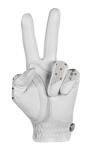 Zoom Sun Style Powernet women's glove, white/polka dot