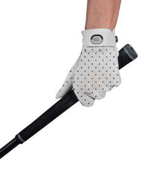 Zoom Sun Style Powernet women's glove, white/polka dot