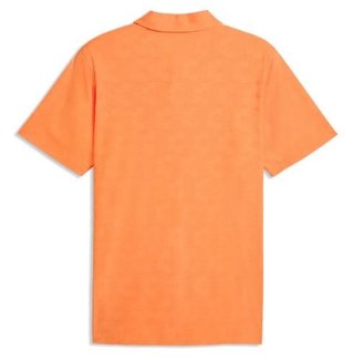 Puma Mattr Deco Jacquard men's polo, melon glow