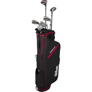 Wilson Profile Mens Golf Half Set Graphite MLH + Stand Bag