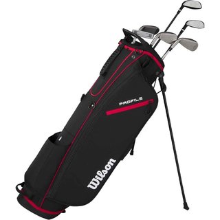 Wilson Profile Mens Golf Half Set Graphite MLH + Stand Bag