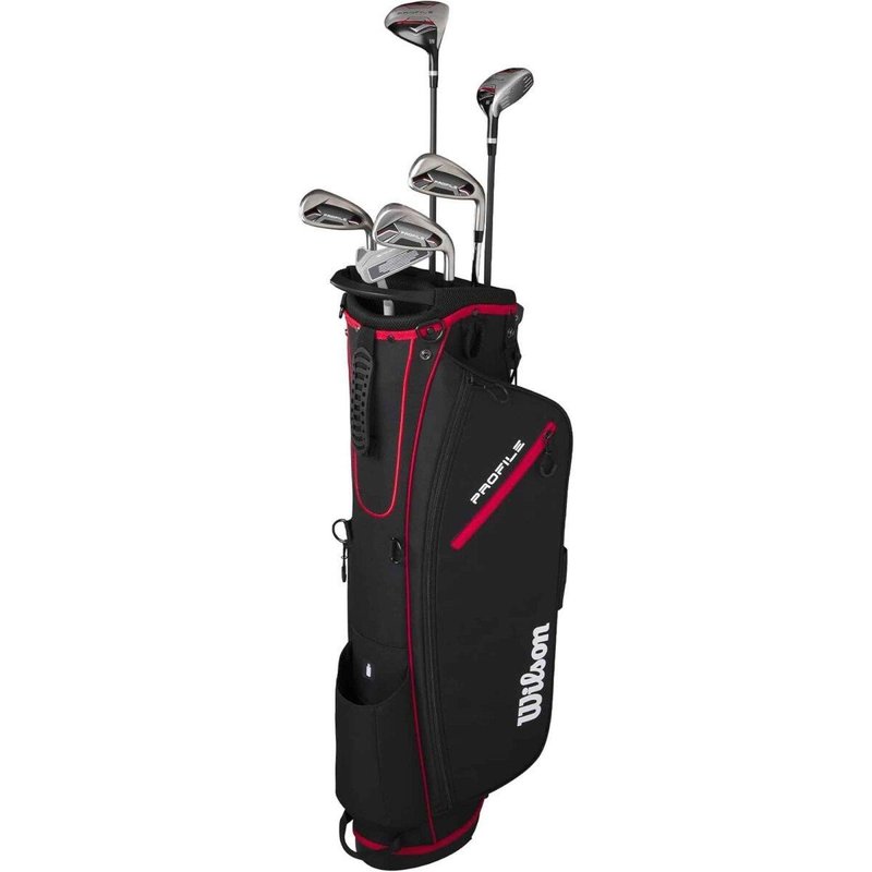 Wilson Profile Mens Golf Half Set Graphite MLH + Stand Bag