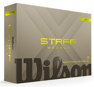 Wilson Staff Model X golf balls, yellow