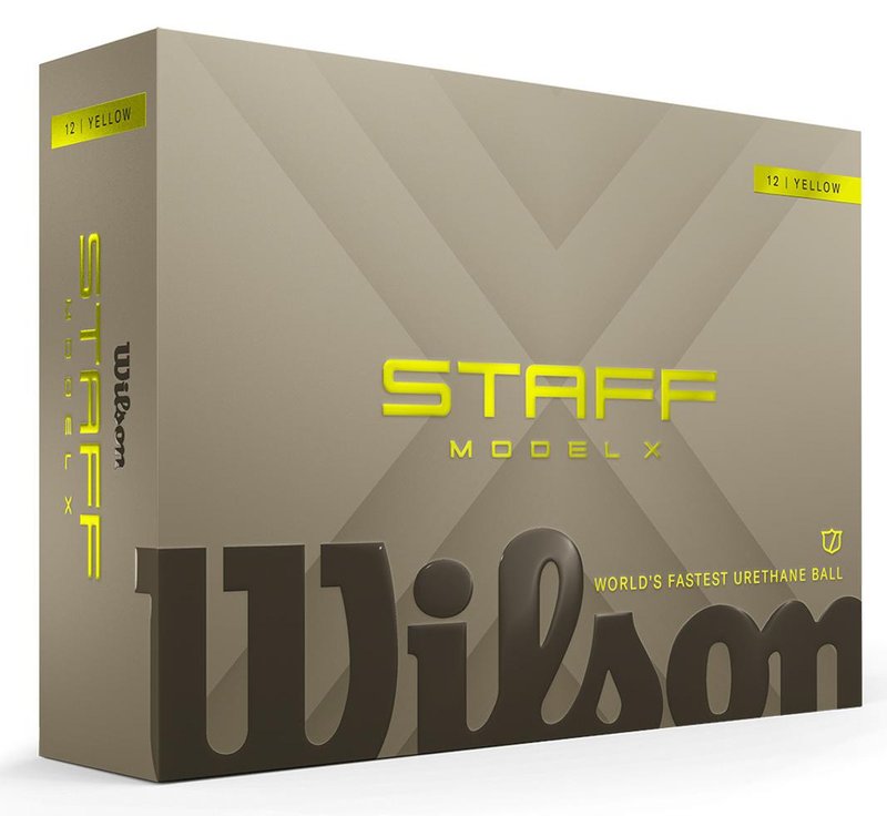 Wilson Staff Model X golf balls, yellow