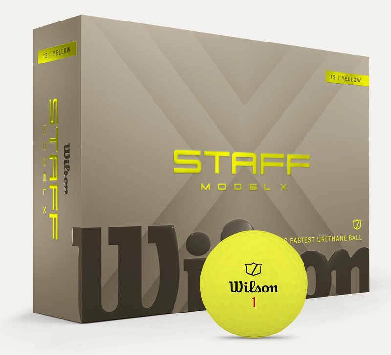 Wilson Staff Model X golf balls, yellow