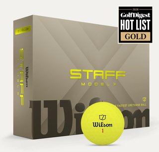 Wilson Staff Model X golf balls, yellow