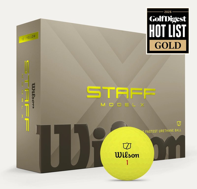 Wilson Staff Model X golf balls, yellow