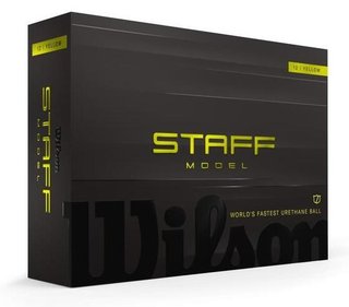 Wilson Staff Model golf balls, yellow