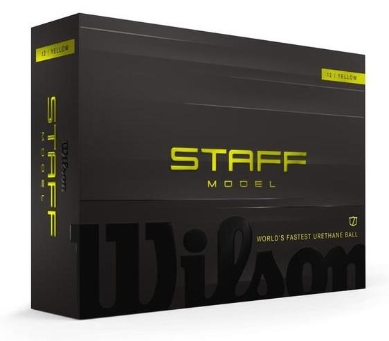 Wilson Staff Model golf balls, yellow