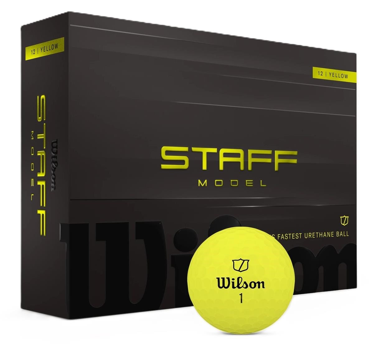 Wilson Staff Model golf balls, yellow