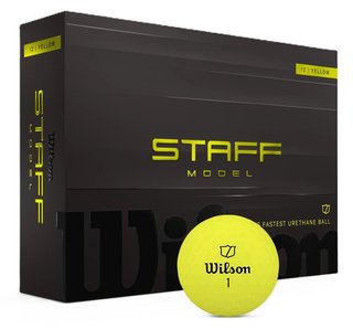 Wilson Staff Model golf balls, yellow