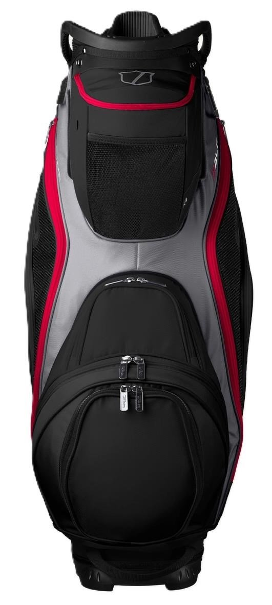 Wilson Alpine Dry cart bag, black/gray/red