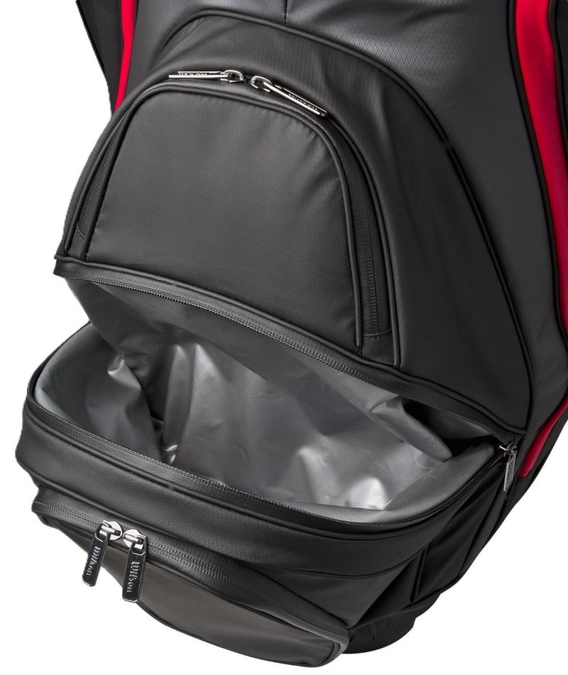 Wilson Alpine Dry cart bag, black/gray/red
