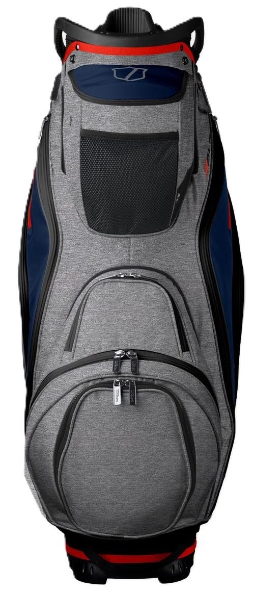 Wilson Alpine Dry cart bag, gray/navy/red