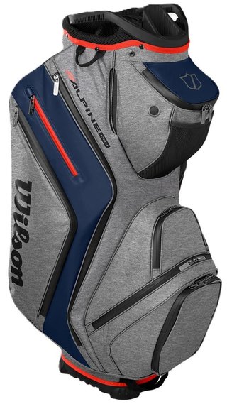 Wilson Alpine Dry cart bag, gray/navy/red