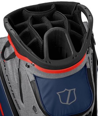 Wilson Alpine Dry cart bag, gray/navy/red