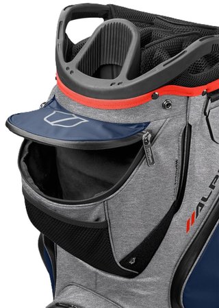 Wilson Alpine Dry cart bag, gray/navy/red