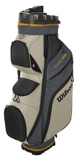 Wilson I-Lock Dry cart bag, grey/khaki/orange