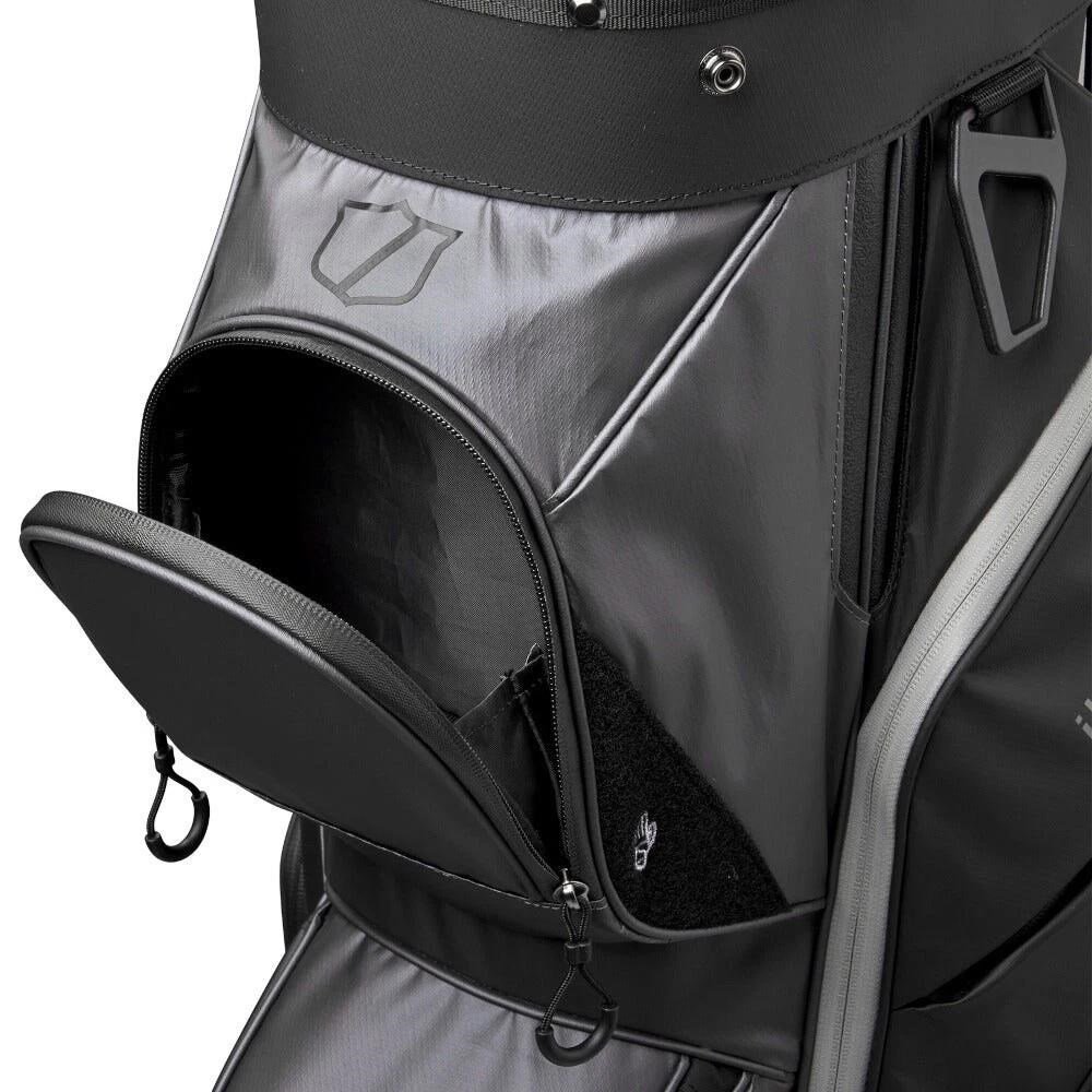 Wilson I-Lock Dry cart bag, grey/khaki/orange