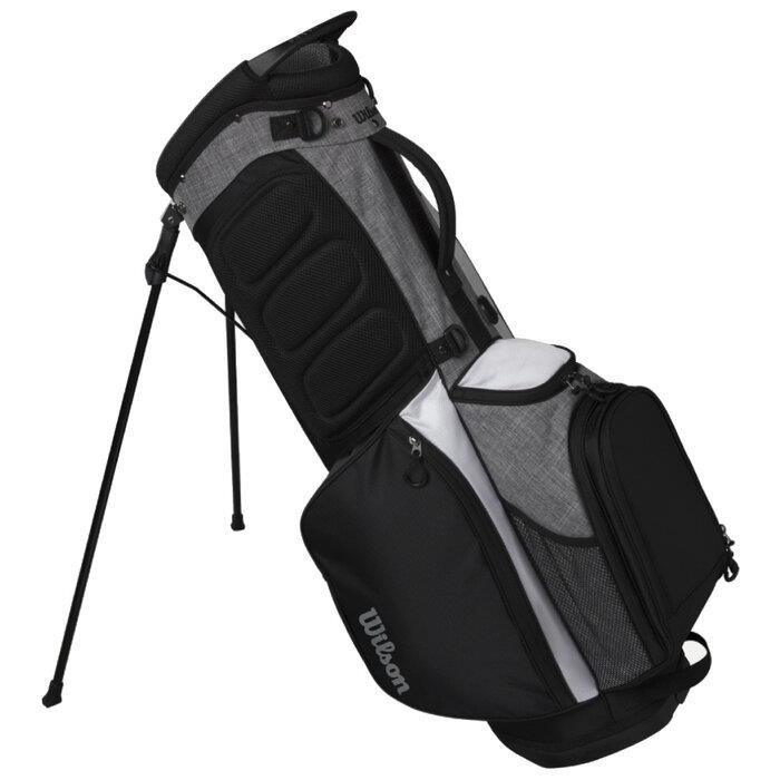 Wilson Feather stand bag, black/grey/white