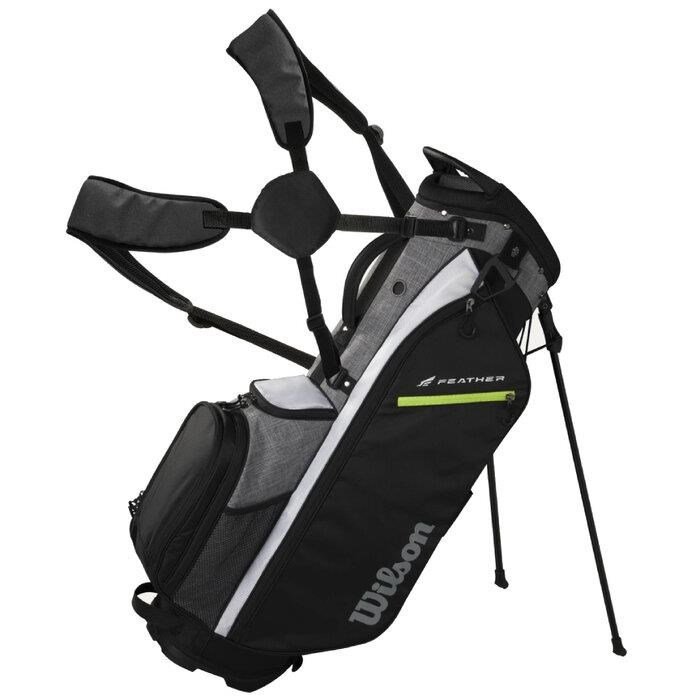 Wilson Feather stand bag, black/grey/white