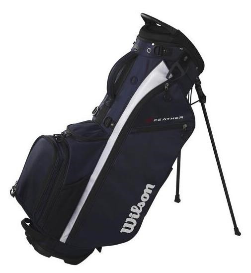 Wilson Feather stand bag, navy/white