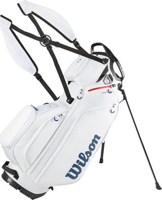 Wilson Talus 5 stand bag, white/red/blue