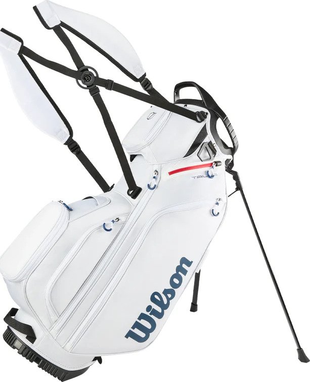 Wilson Talus 5 stand bag, white/red/blue
