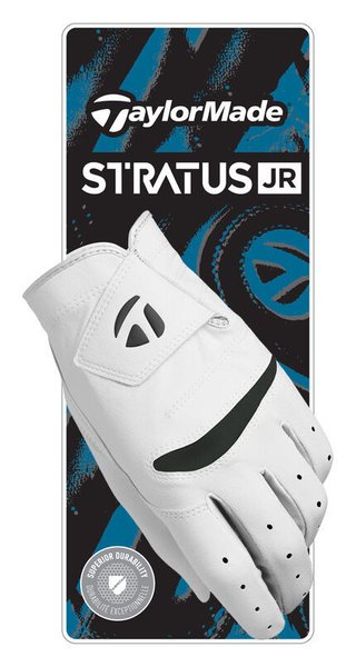 TaylorMade Stratus junior golf glove, white