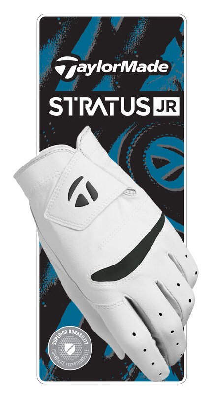 TaylorMade Stratus junior golf glove, white
