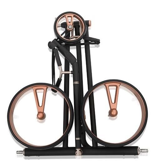 JuCad Phantom Titan Black on Black Rosé 3.0 electric trolley, rose
