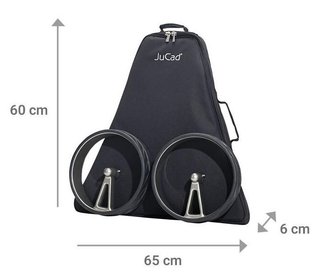 JuCad Phantom Titan Black on Black Rosé 3.0 electric trolley, rose