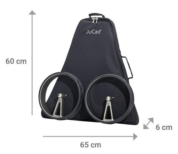JuCad Phantom Titan Black on Black Rosé 3.0 electric trolley, rose