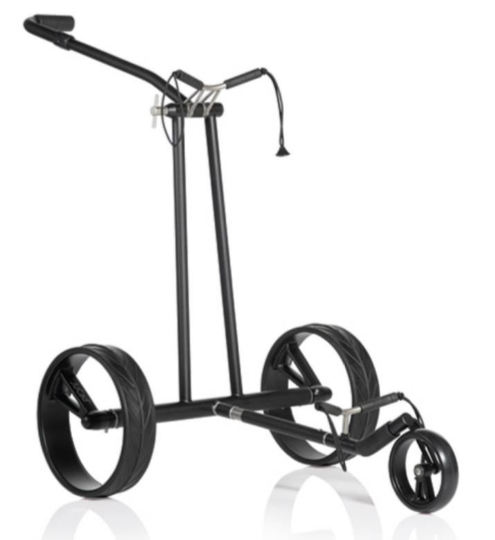 JuCad Phantom Titan Black on Black 3.0 electric trolley + carry bag, titanium