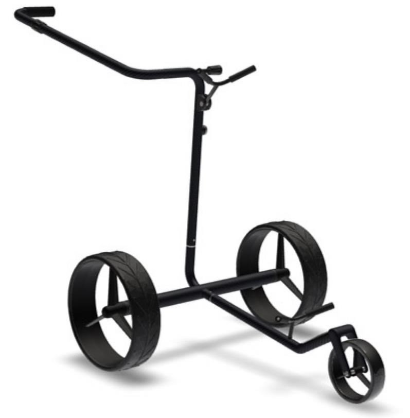 JuCad Phantom Titan Black on Black 3.0 electric trolley + carry bag, titanium