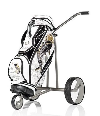 JuCad Phantom Titan 3.0 electric trolley + carry bag, titanium